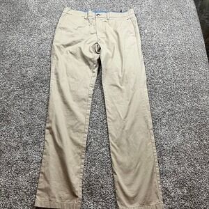 Vineyard Vines Pants Mens 33x34 Chino Khaki Straight Fit  breaker golf  stretch